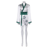 Band ABBA Anni-Frid Synni Lyngstad Retro 70s White Tunic Robe Cosplay Costume Outfits Halloween Carnival Suit